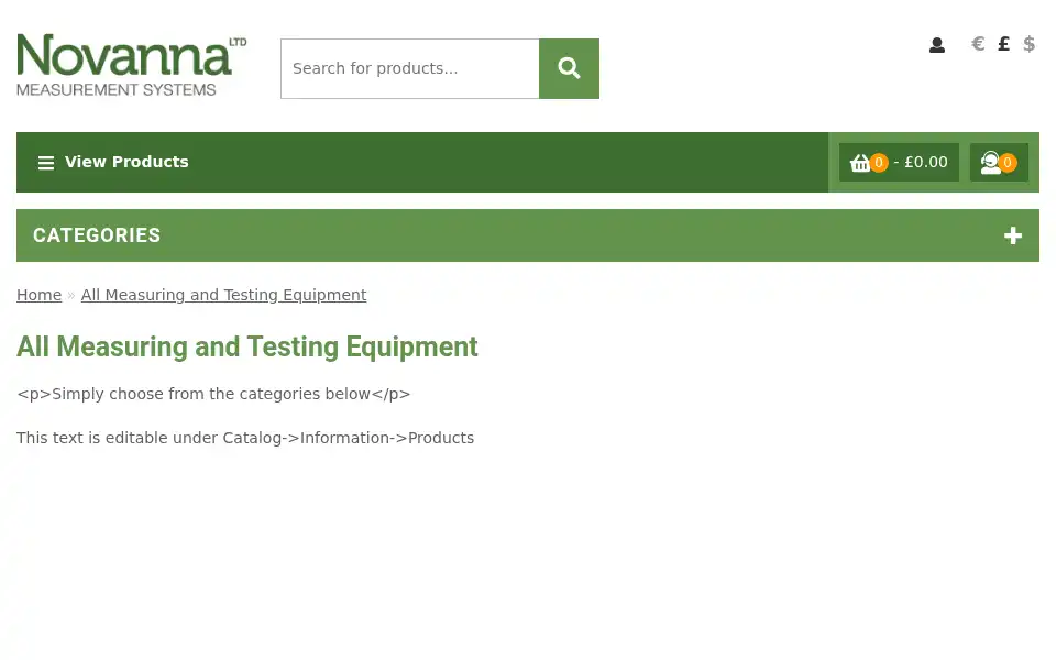Screenshot of novanna.co.uk