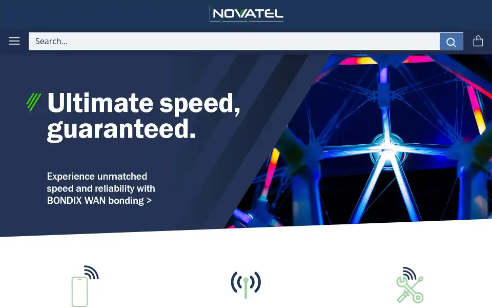 Screenshot of novatel.ie