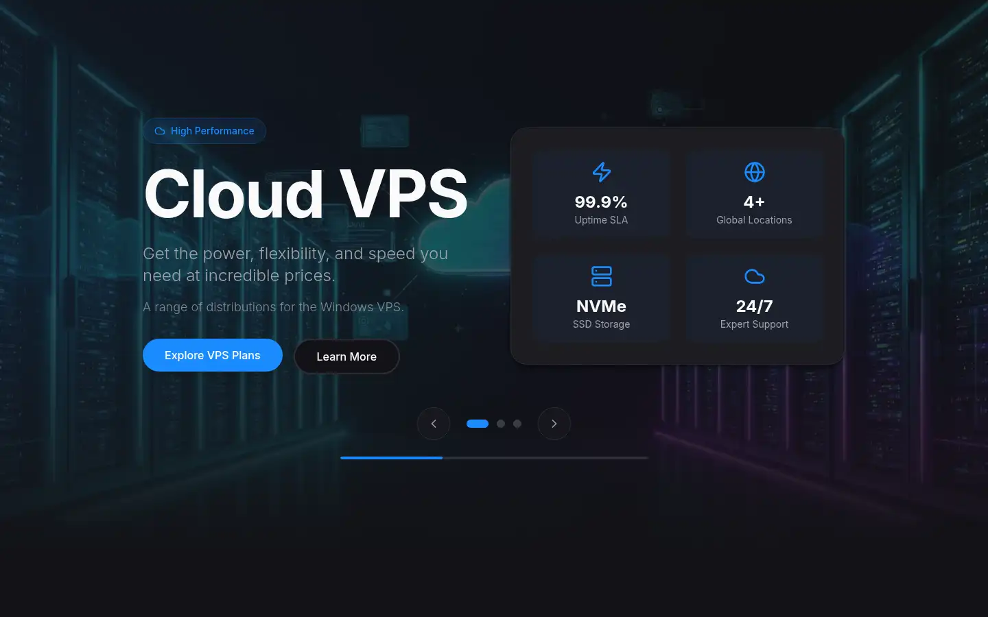 Screenshot of novavps.net