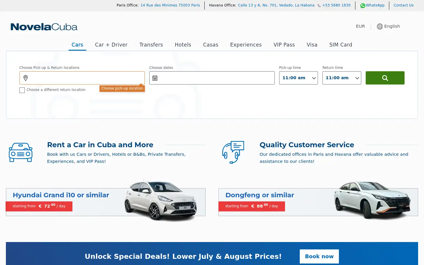 Screenshot of novelacuba.com