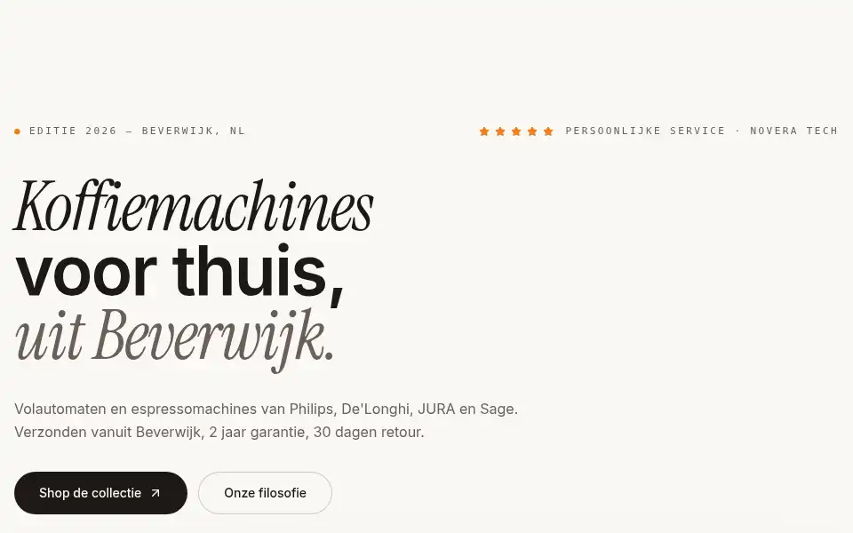 Screenshot of novera-tech.eu