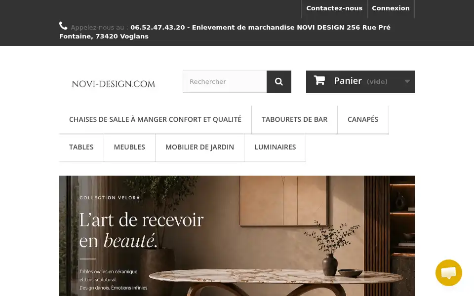 Screenshot of novi-design.com