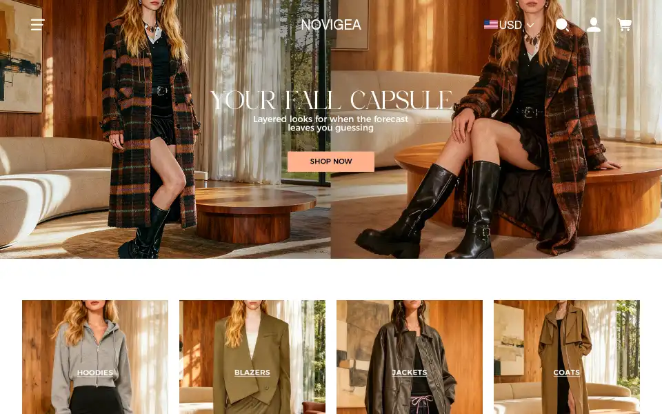 Screenshot of novigea.com
