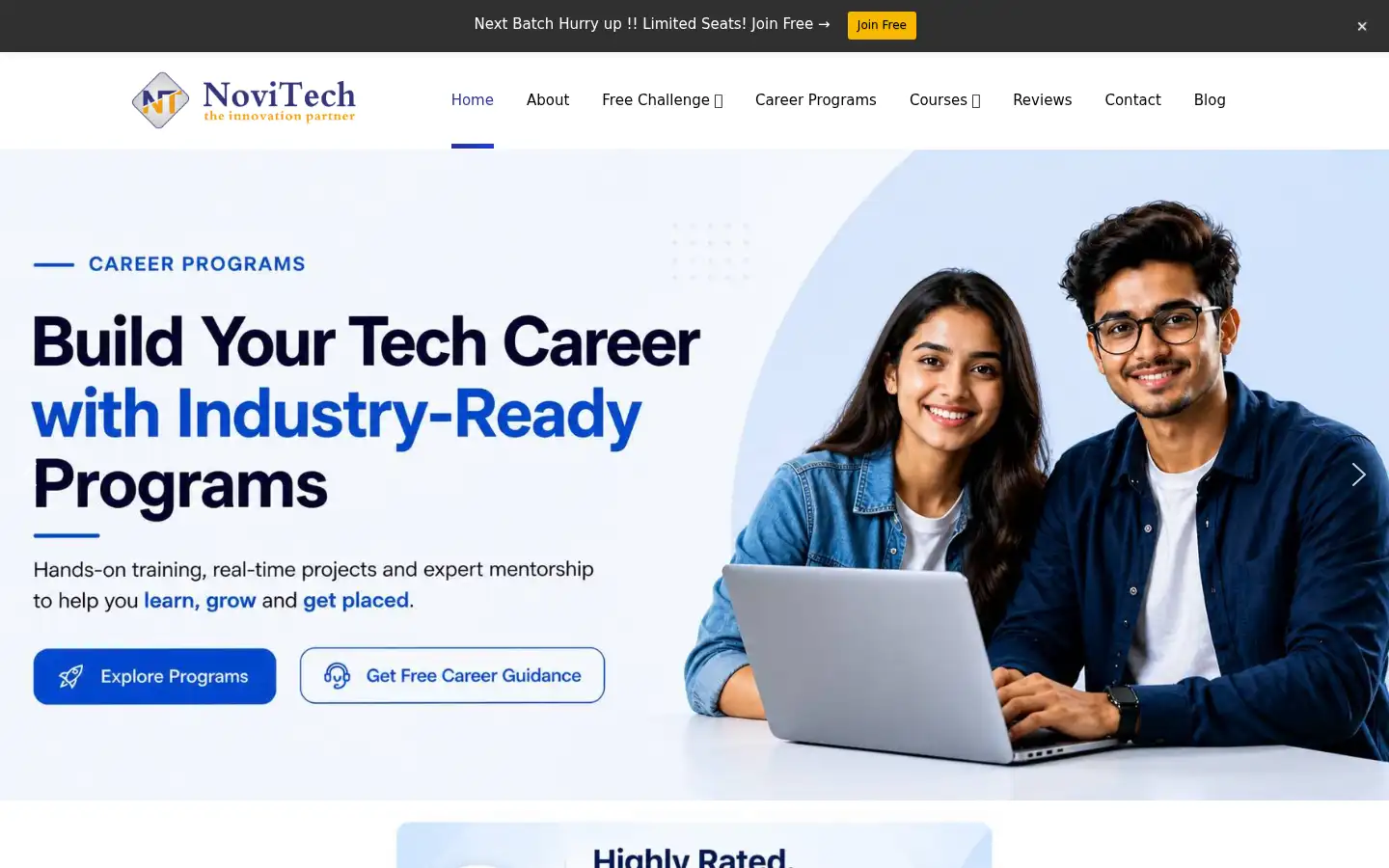 Screenshot of novitechrd.com