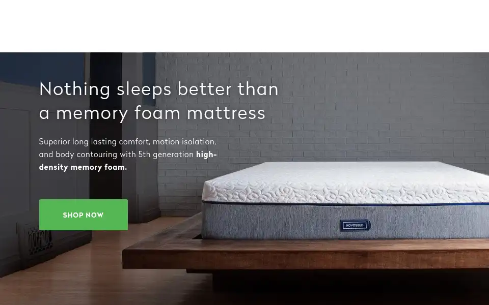 Screenshot of novosbed.com