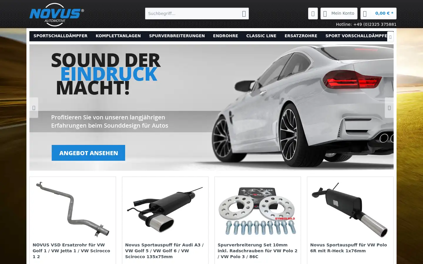 Screenshot of novus-automotive.de