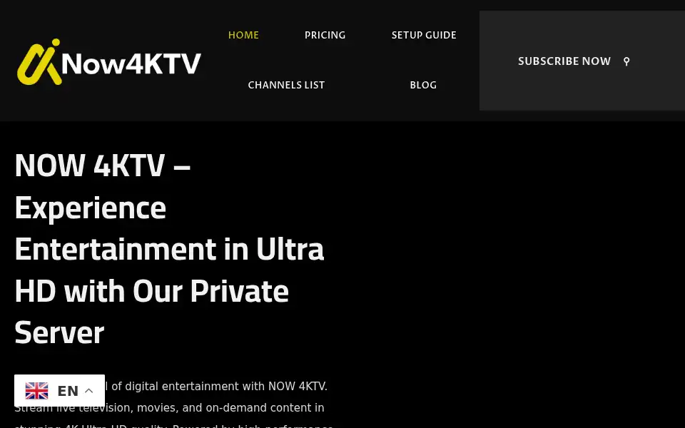 Screenshot of now4ktv.com