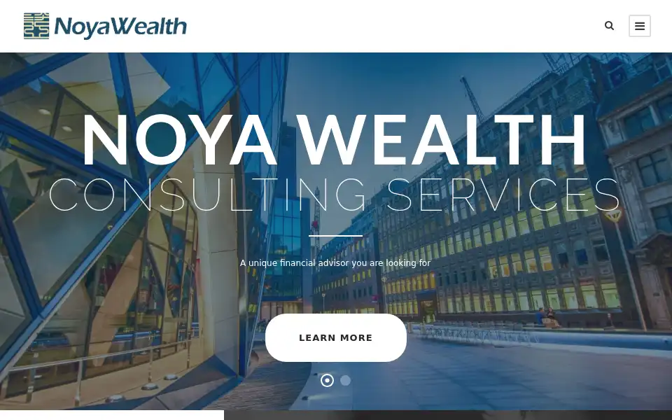 Screenshot of noyawealth.co.uk
