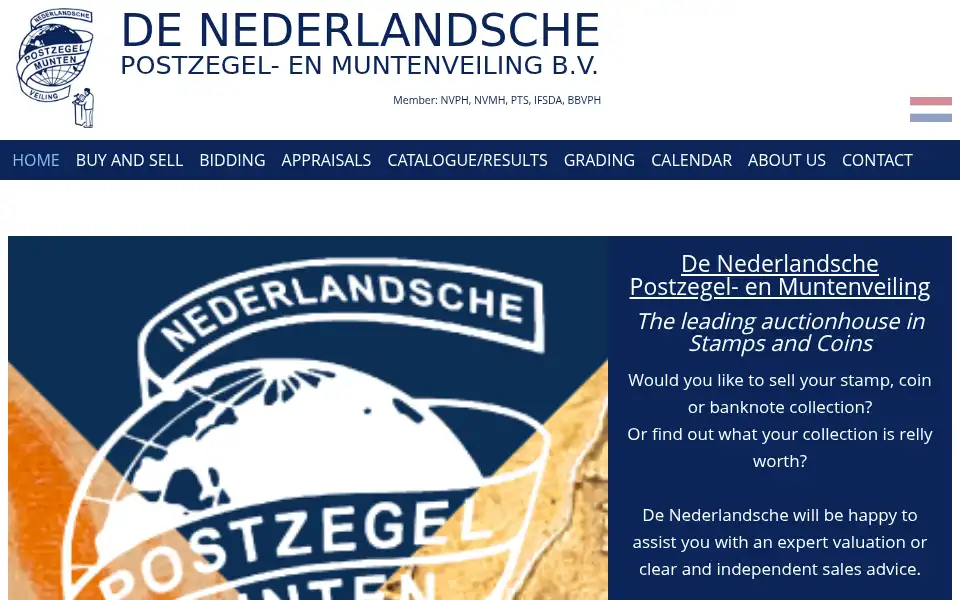 Screenshot of npv.nl