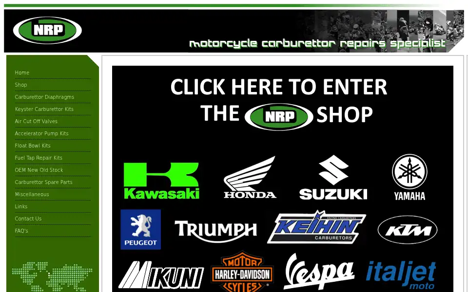 Screenshot of nrp-carbs.co.uk