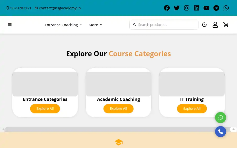 Screenshot of nsgacademy.in