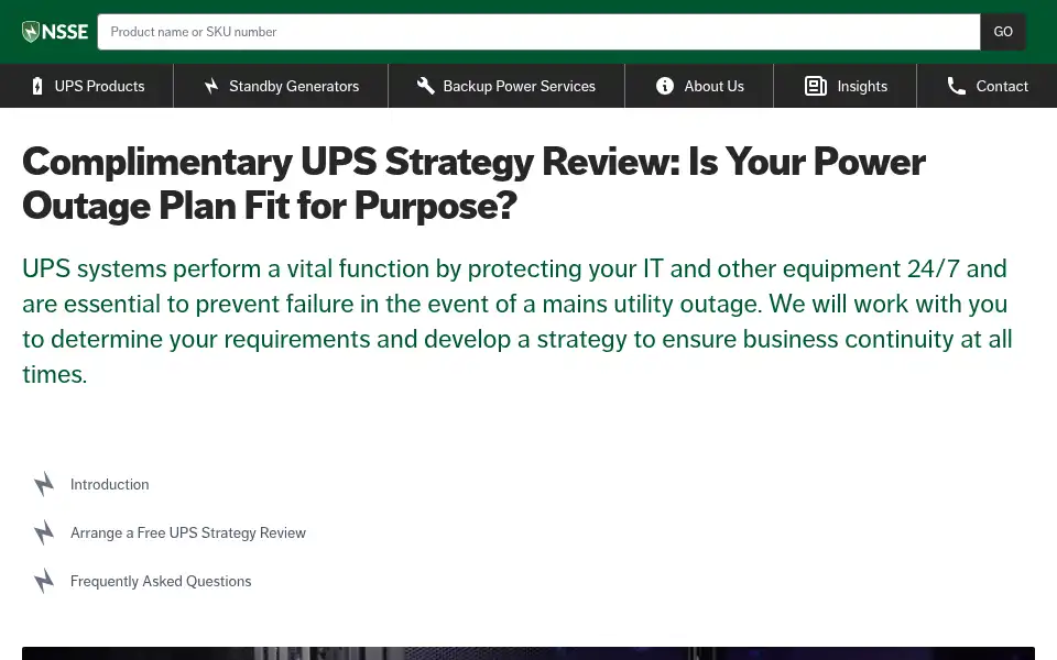 Screenshot of nsse.co.uk