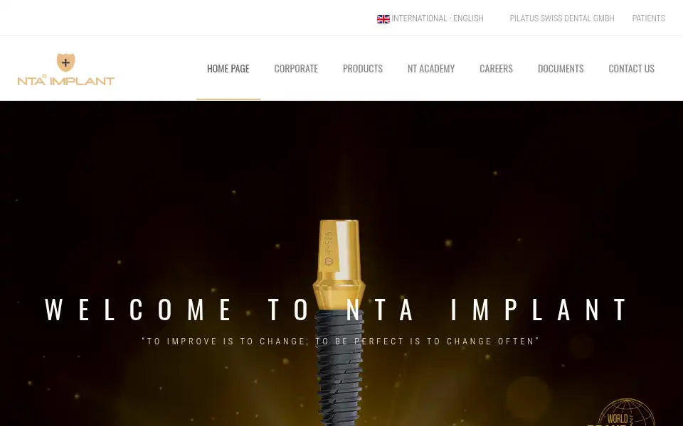 Screenshot of ntaimplant.com