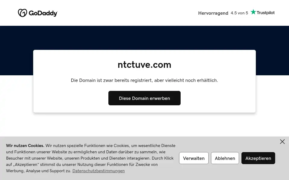Screenshot of ntctuve.com