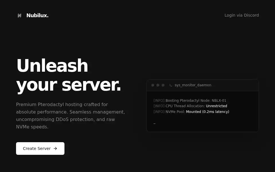 Screenshot of nubilux.in
