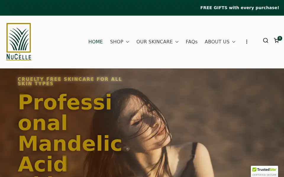 Screenshot of nucelle.com