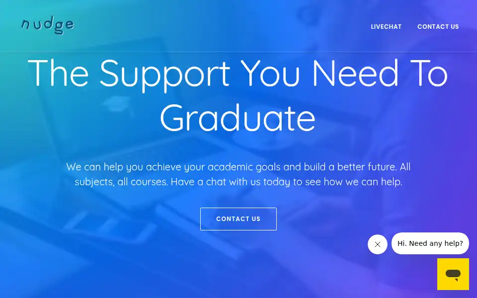 Screenshot of nudgetutorial.com