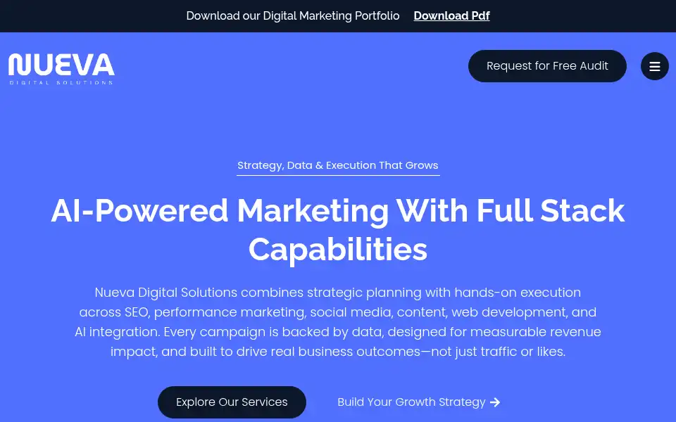 Screenshot of nuevadigital.co.in