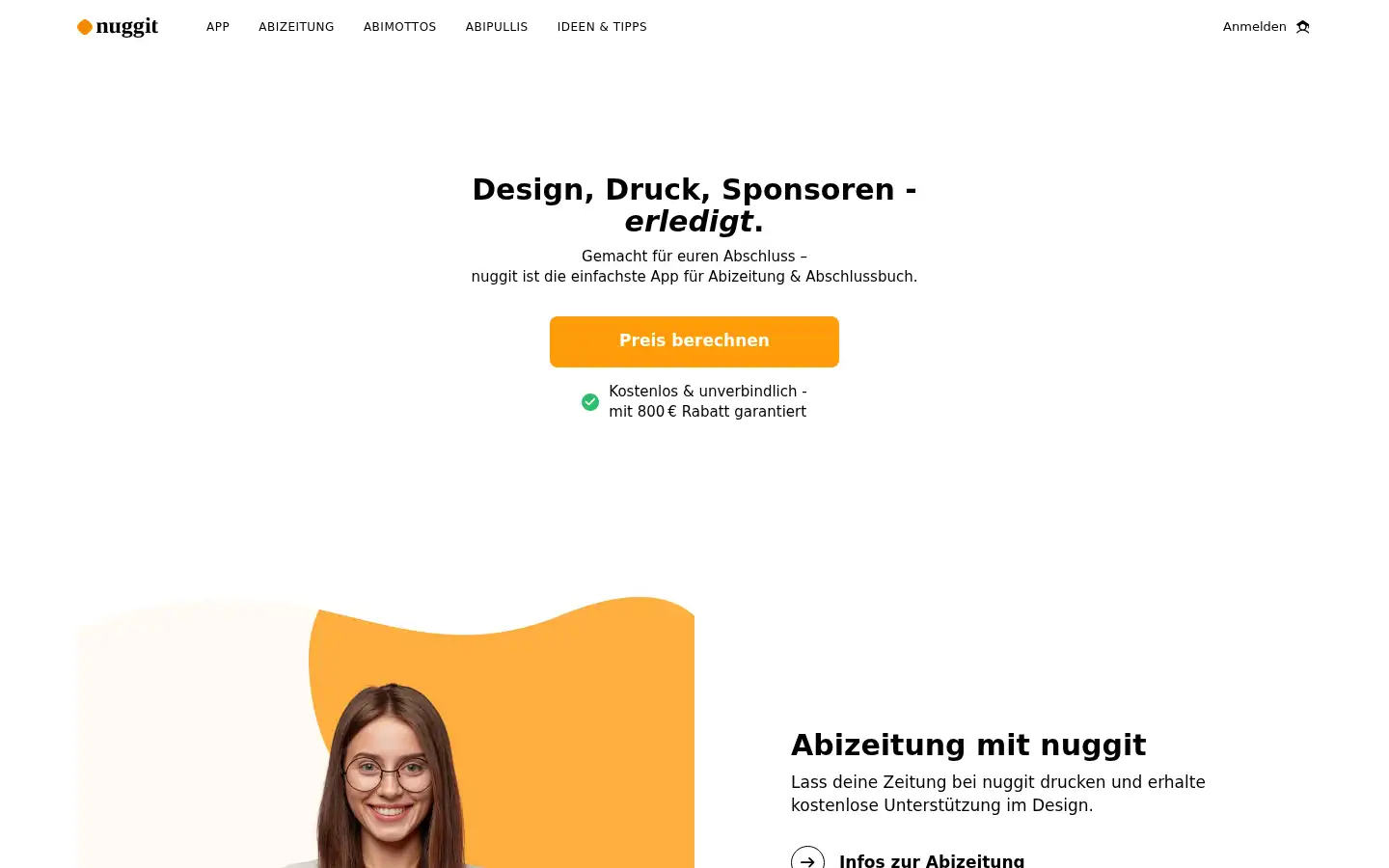 Screenshot of nuggit.de