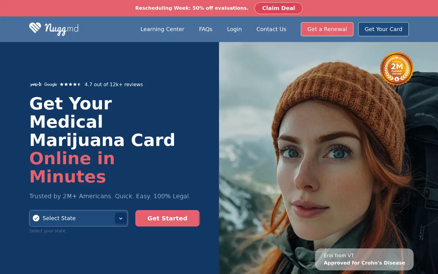 Screenshot of nuggmd.com