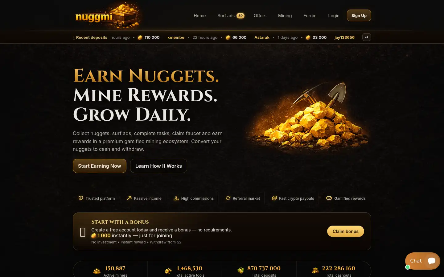 Screenshot of nuggmi.com