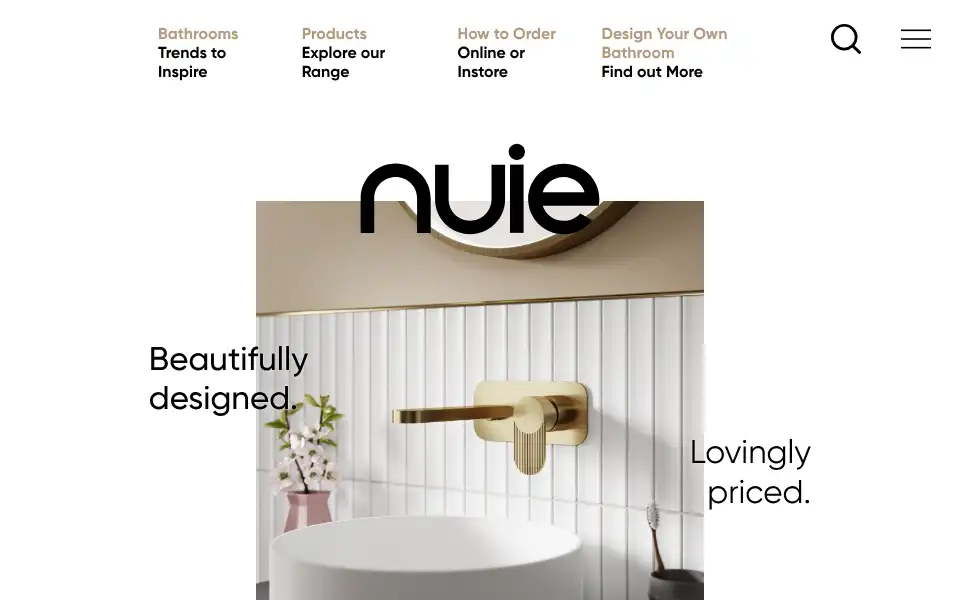 Screenshot of nuiebathrooms.com