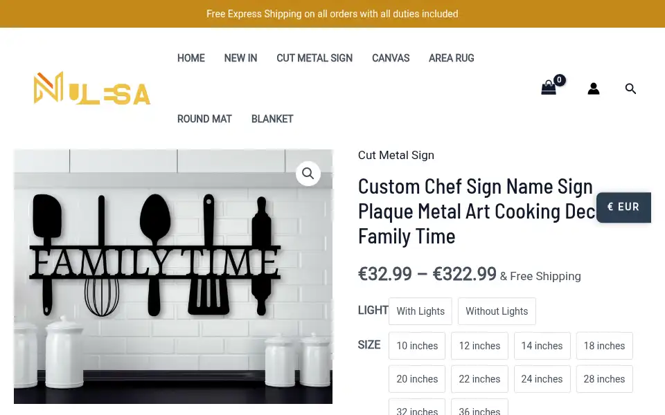 Screenshot of nulesa.com