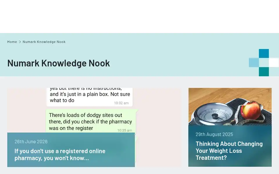 Screenshot of numark-pharmacy.co.uk