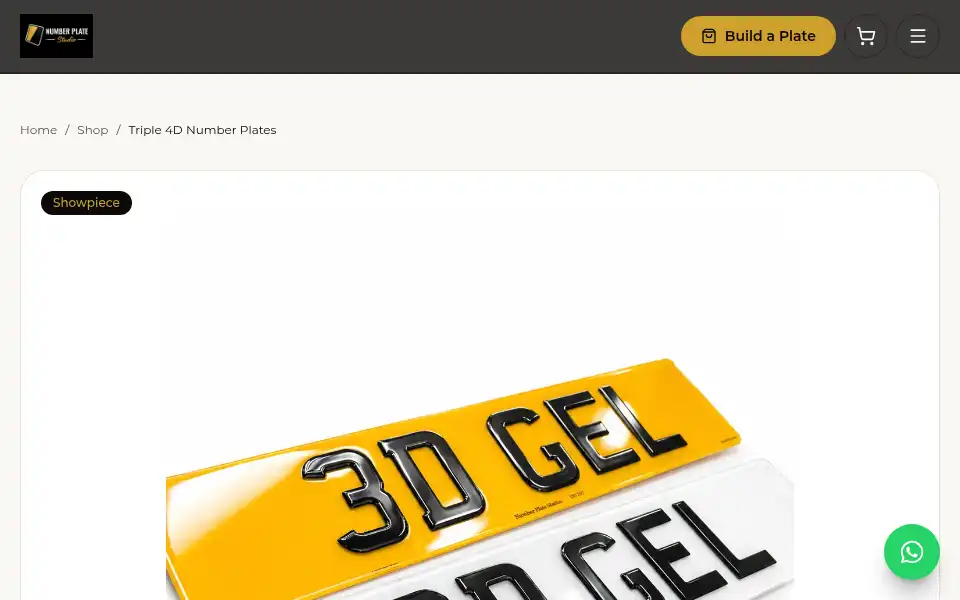 Screenshot of number-plate-studio.co.uk