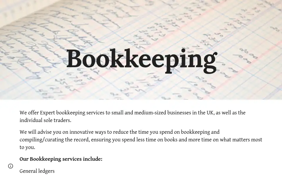 Screenshot of numerateaccountants.co.uk