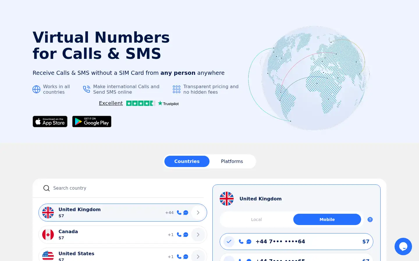 Screenshot of numgo.io