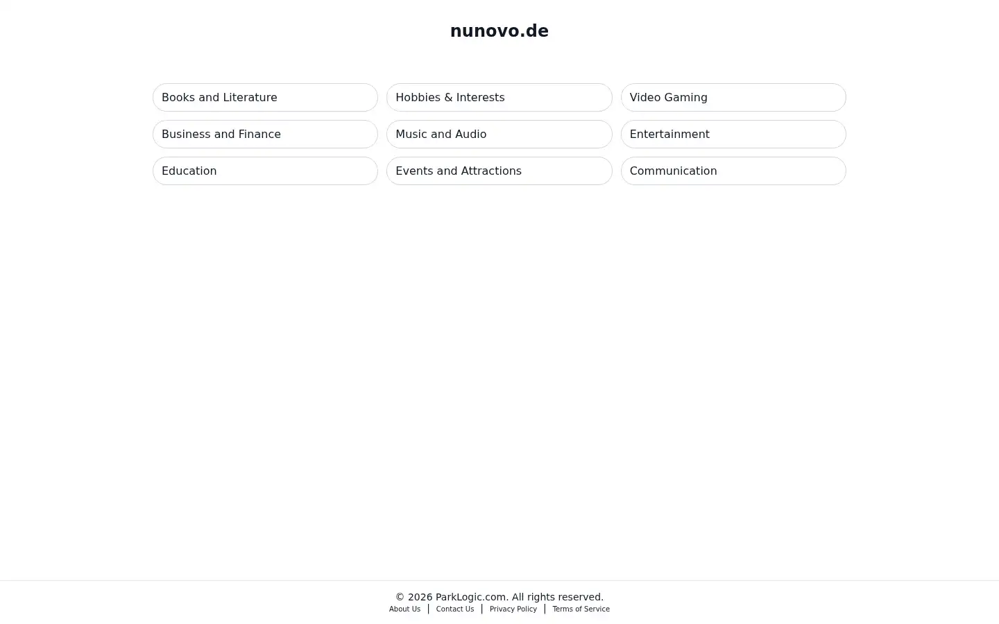 Screenshot of nunovo.de