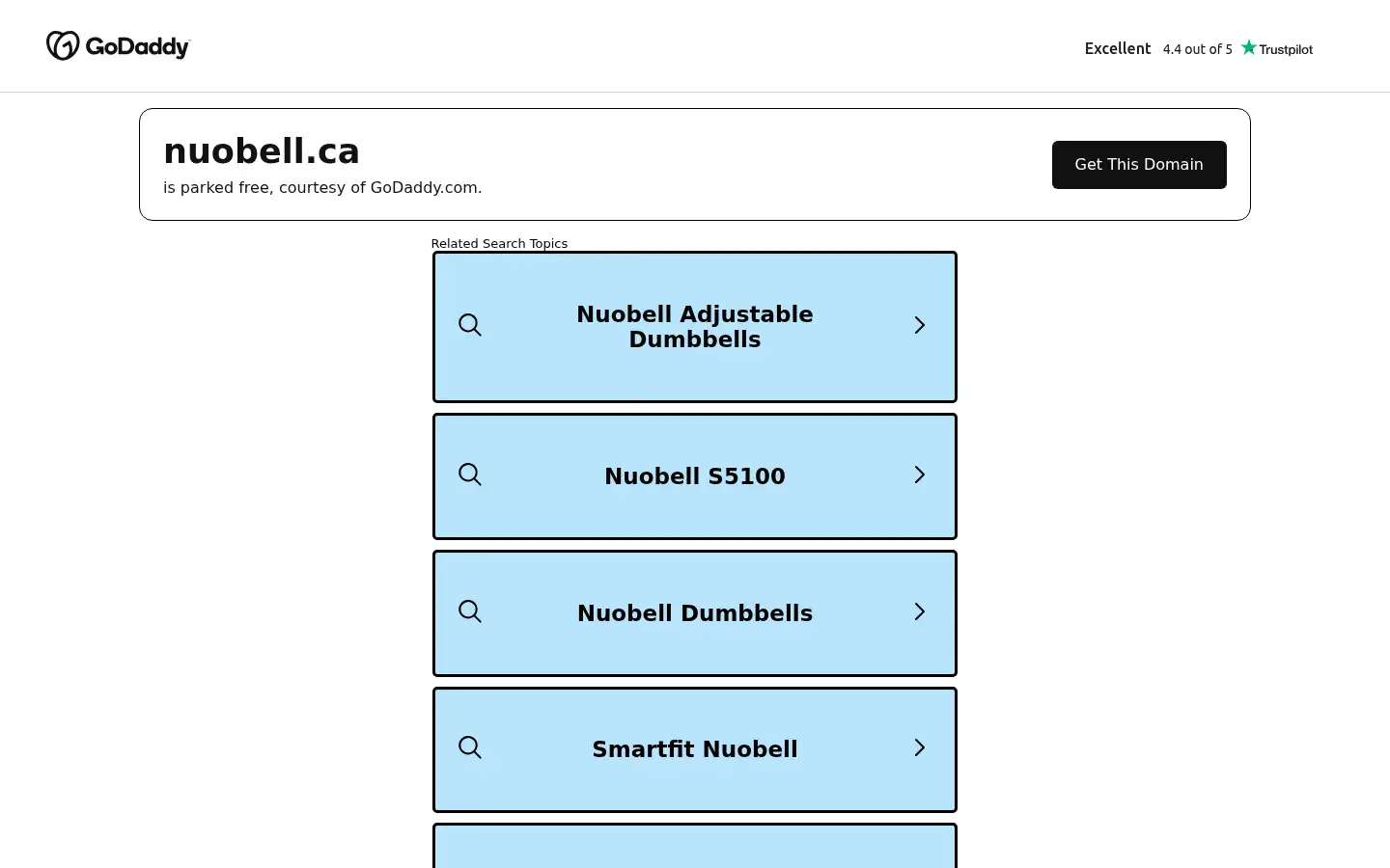 Screenshot of nuobell.ca