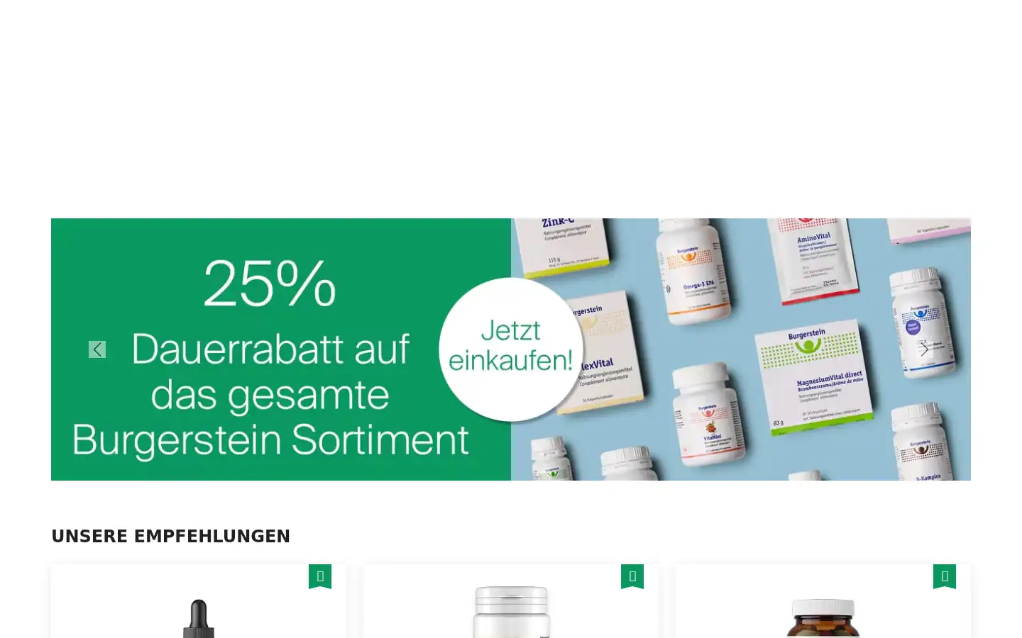 Screenshot of nurnatur.ch