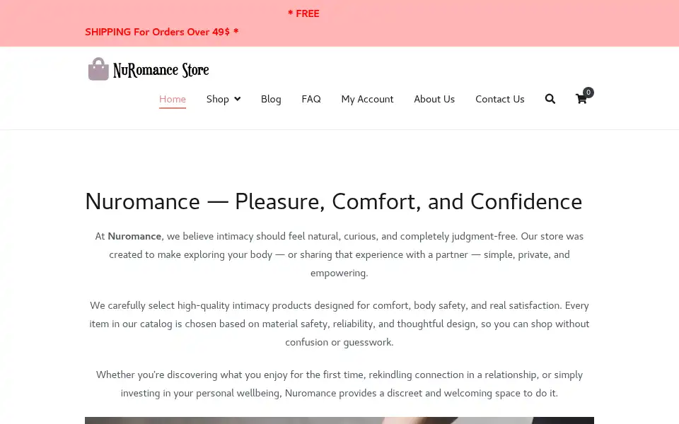 Screenshot of nuromance.com