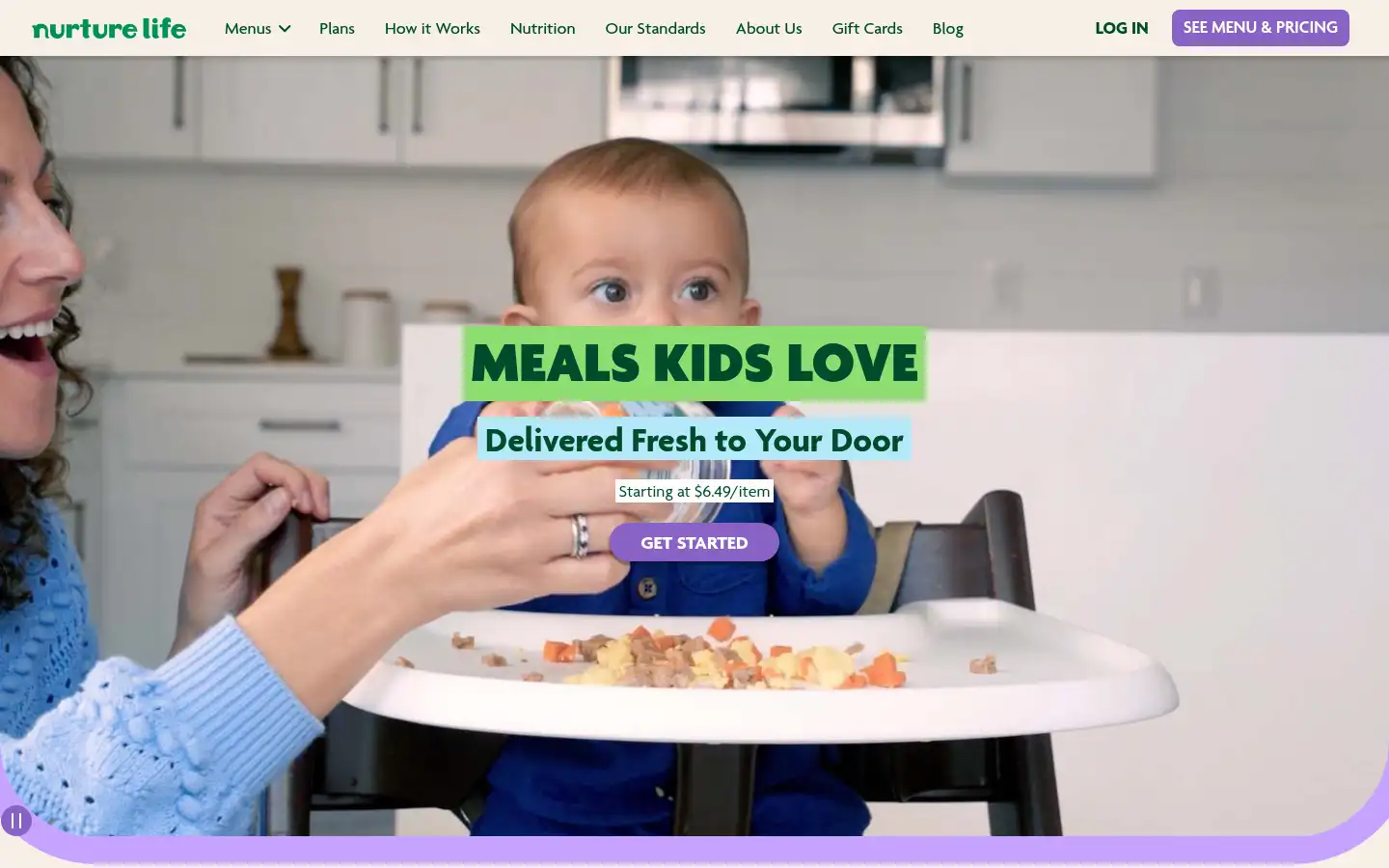 Screenshot of nurturelife.com