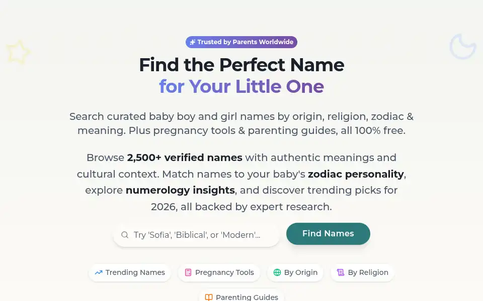 Screenshot of nurturepedia.com