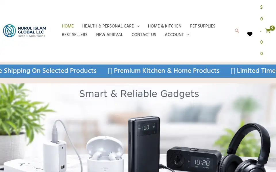 Screenshot of nurulislamgloballlc.com