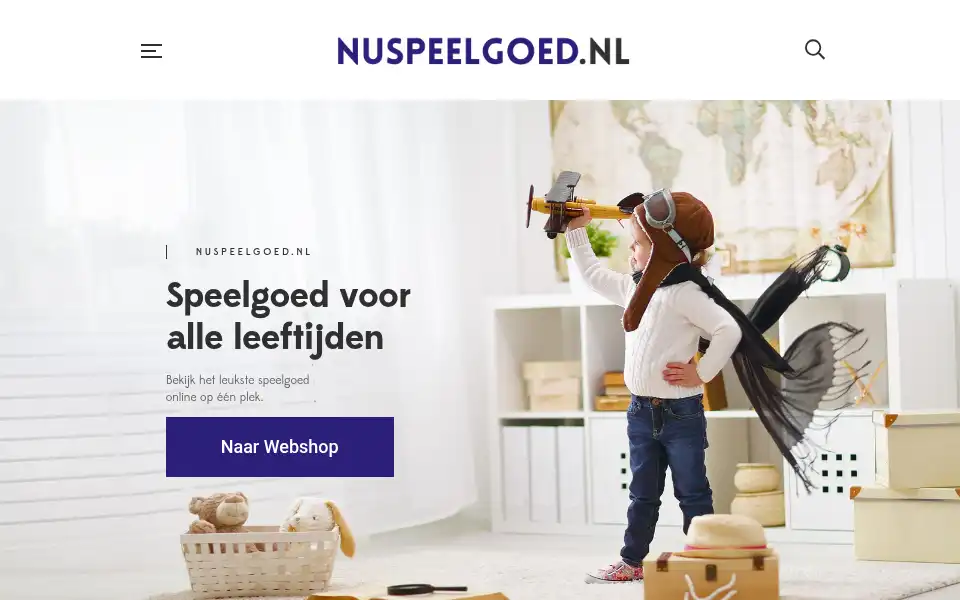 Screenshot of nuspeelgoed.nl