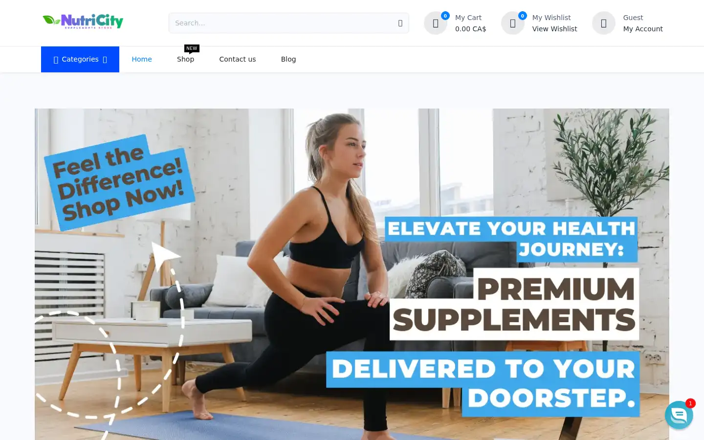 Screenshot of nutricity.ca