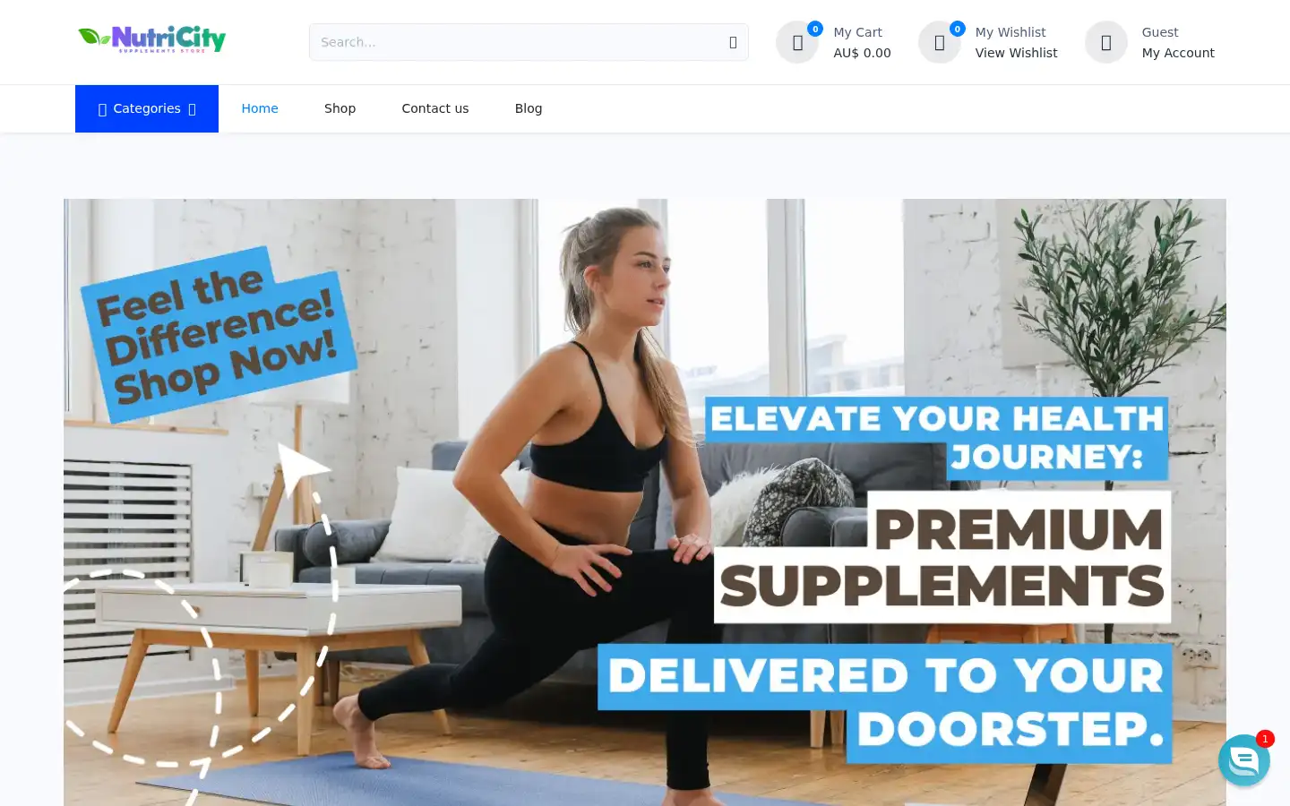 Screenshot of nutricity.com.au
