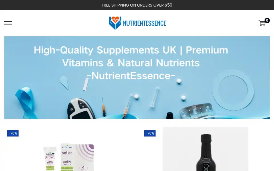 Screenshot of nutrientessence.com