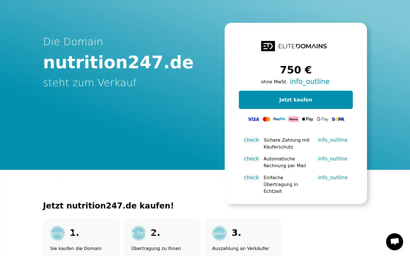 Screenshot of nutrition247.de