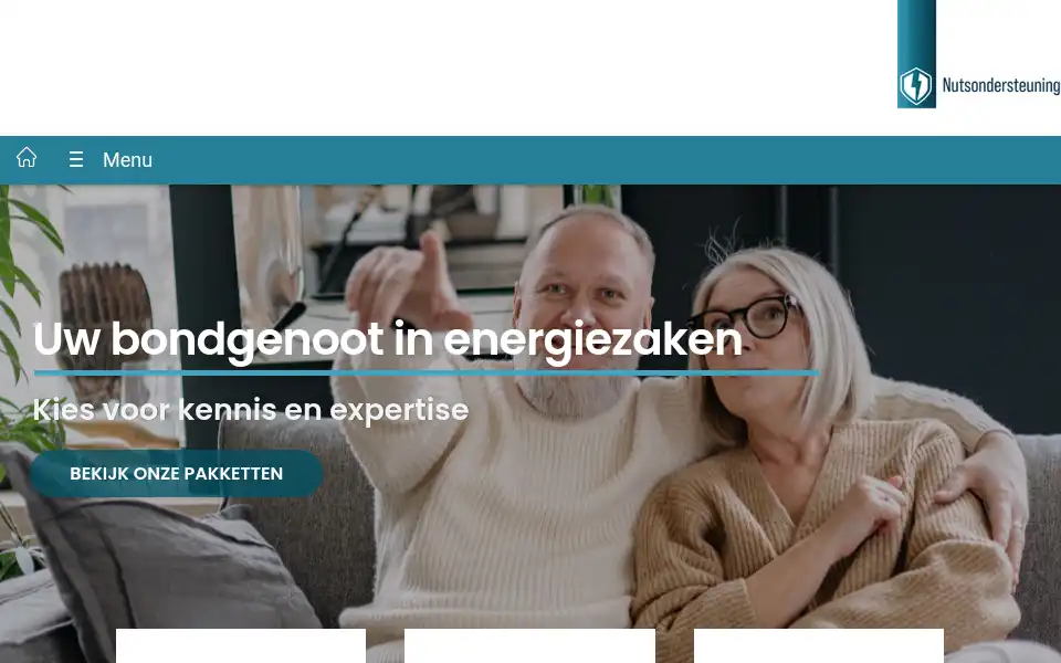 Screenshot of nutsondersteuning.nl