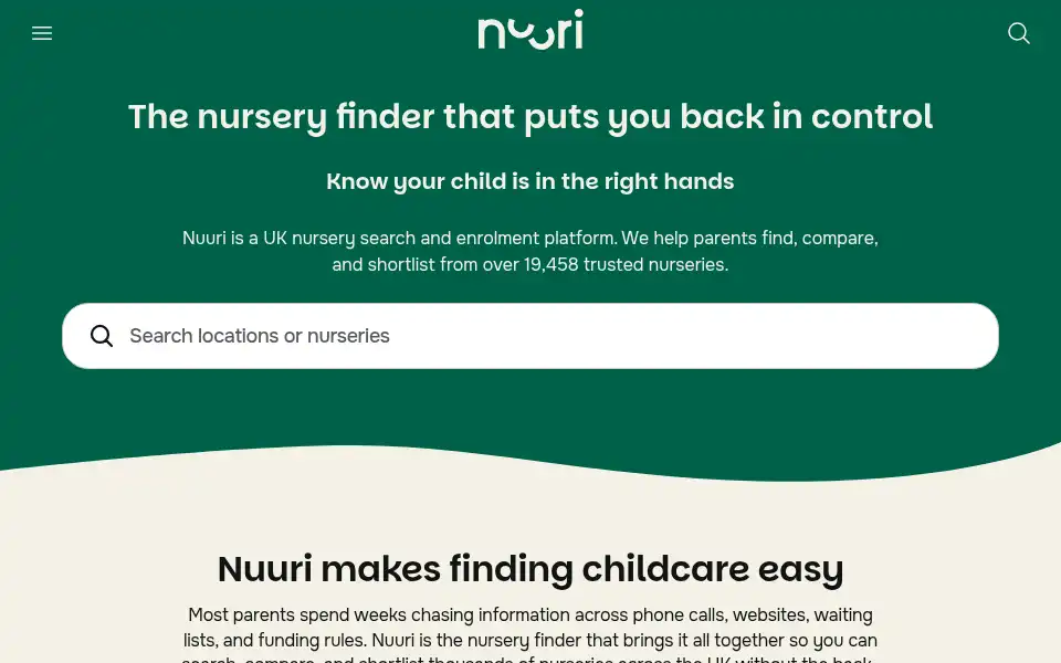 Screenshot of nuuri.co.uk