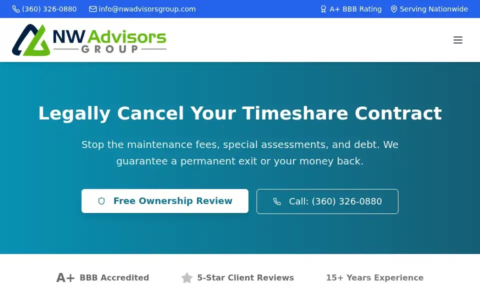 Screenshot of nwadvisorsgroup.com