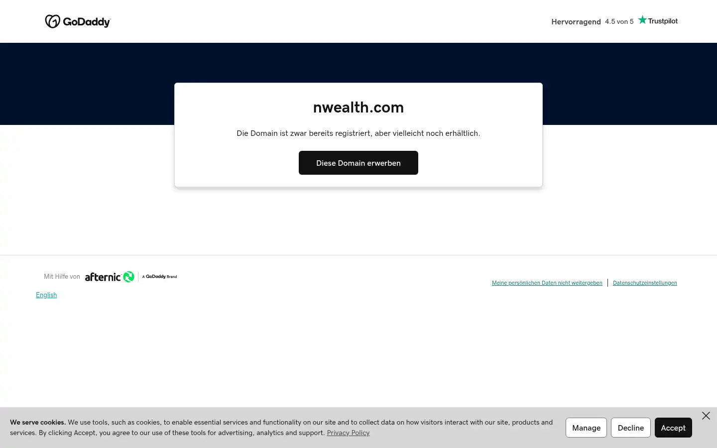 Screenshot of nwealth.com
