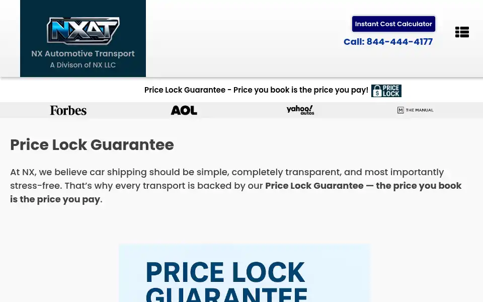 Screenshot of nxautotransport.com