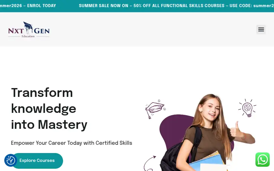 Screenshot of nxtgenedu.co.uk