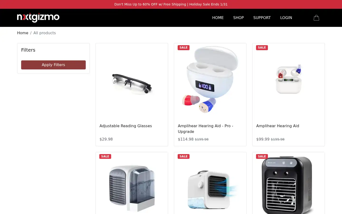 Screenshot of nxtgizmo.com
